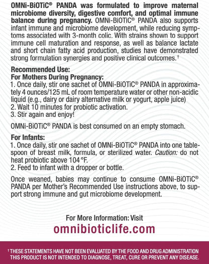 OMNi BiOTiC Panda – Prenatal and Infant Probiotic