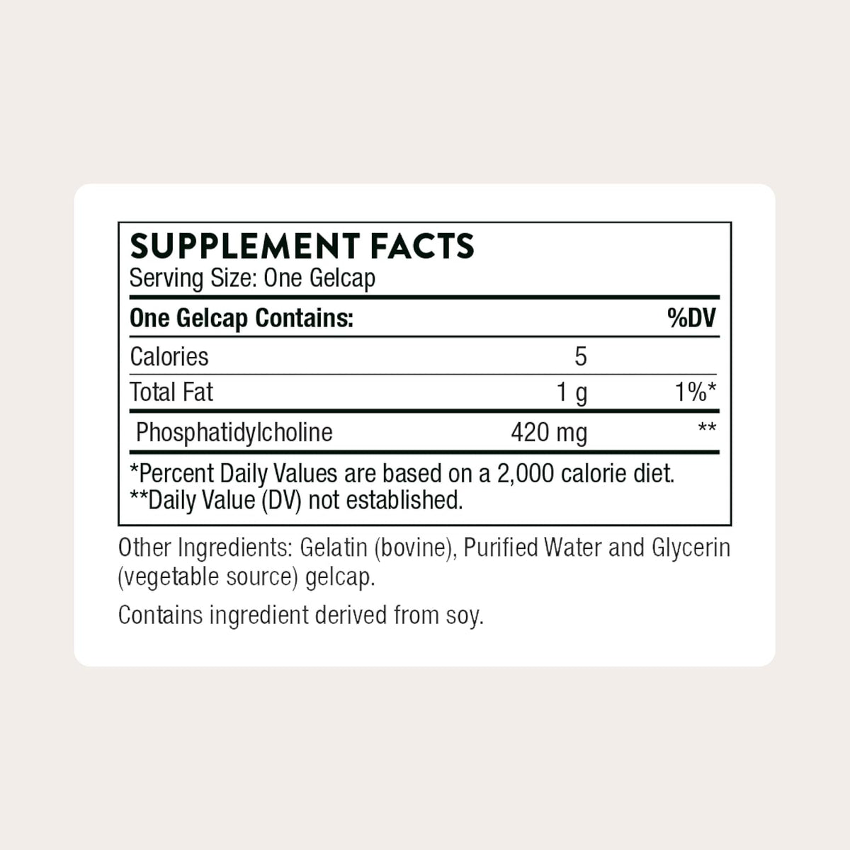 THORNE Phosphatidyl Choline – 60 Softgels - görsel 2