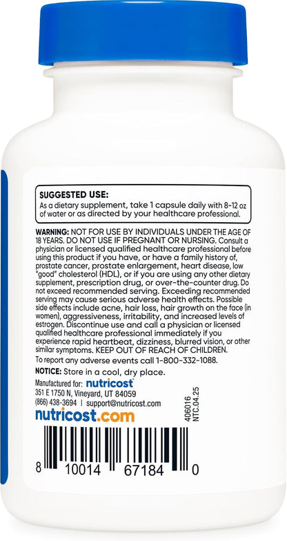 Nutricost DHEA 50 mg, 120 Capsules