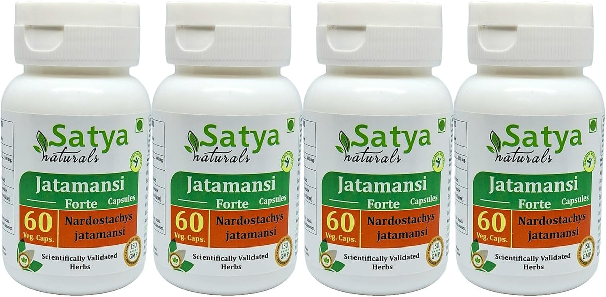 Jatamansi Forte Capsules 500 mg, 60 Veg. Capsules (2 Pack) - Ayurvedic Herbal Supplement - görsel 8