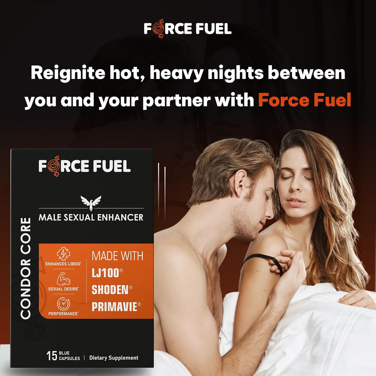 Condor Core – Male Enhancement Capsules – LJ100 Tongkat Ali, Shoden Ashwagandha, Primavie Shilajit (15 Capsules) - görsel 8