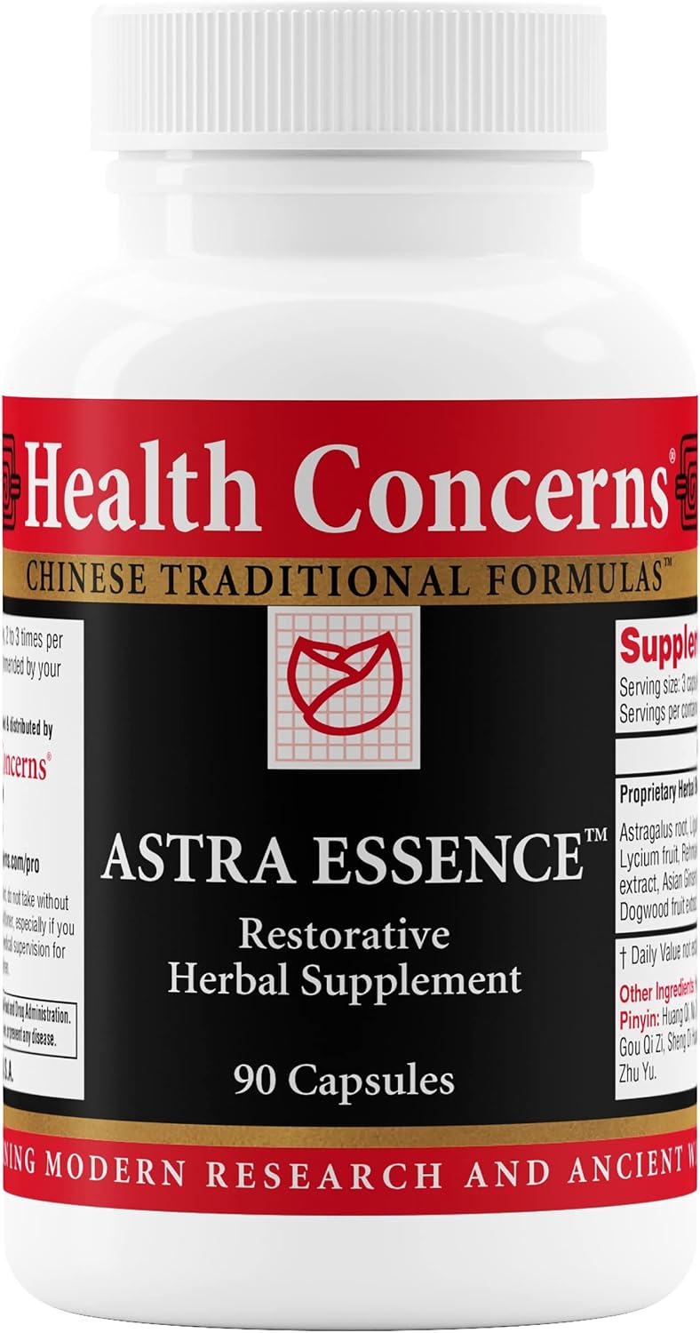 Health Concerns Astra Essence – Herbal Tonic Supplement – Traditional Chinese Medicine for Vitality, Memory, Dizziness, Vertigo, Recovery & Immune Support – 90 Capsules - görsel 1