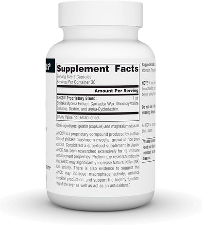Source Naturals AHCC 500mg, 60 Capsules