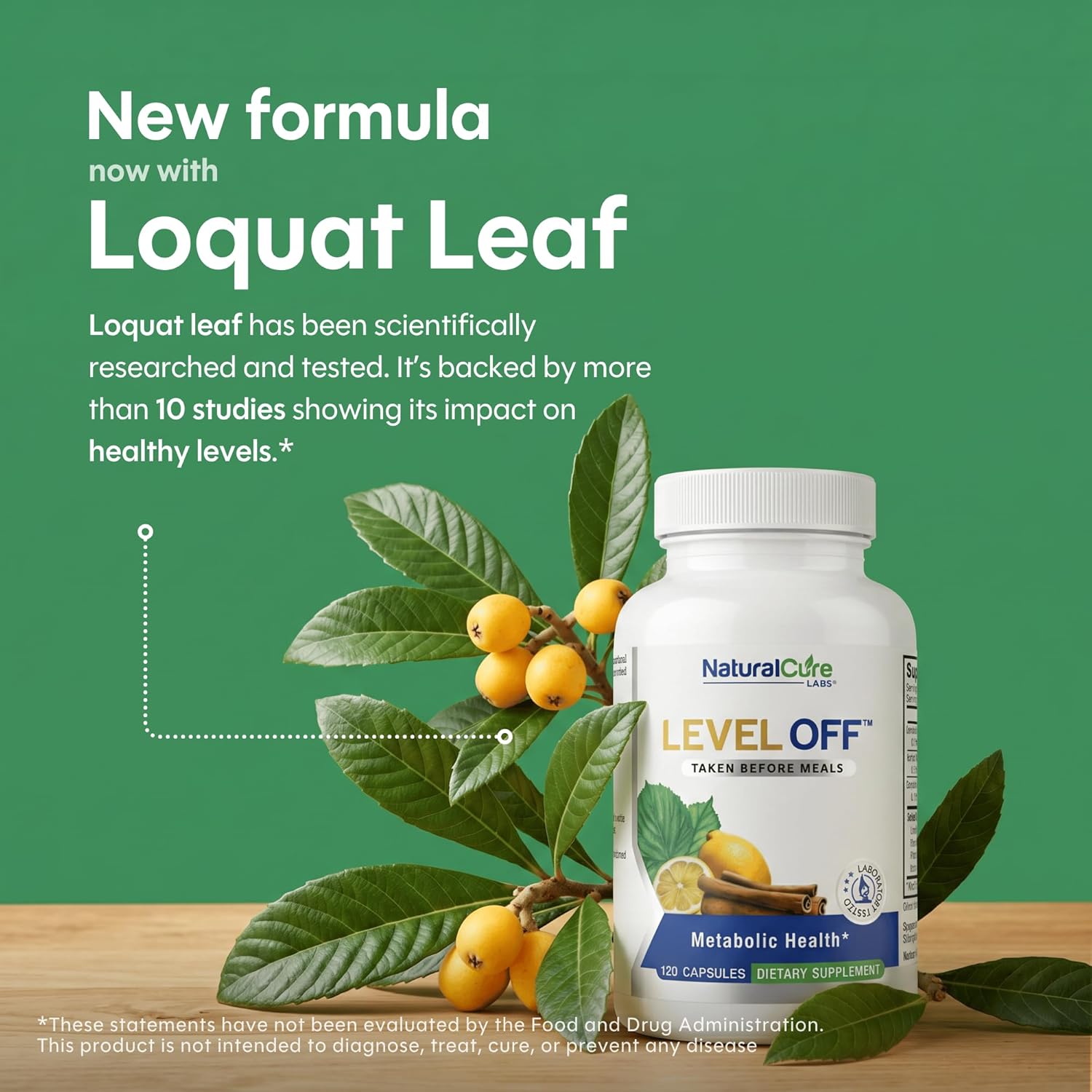 Level Off Glucose Support Supplement – After-Meal Support for Healthy Glucose Response, Plant-Based Capsules, 120 Capsules - görsel 3