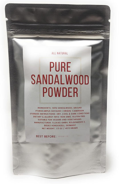 Pure Sandalwood Powder - 100% Natural Sandalwood Dust - Culinary Grade, Raw, Vegan, Non-GM