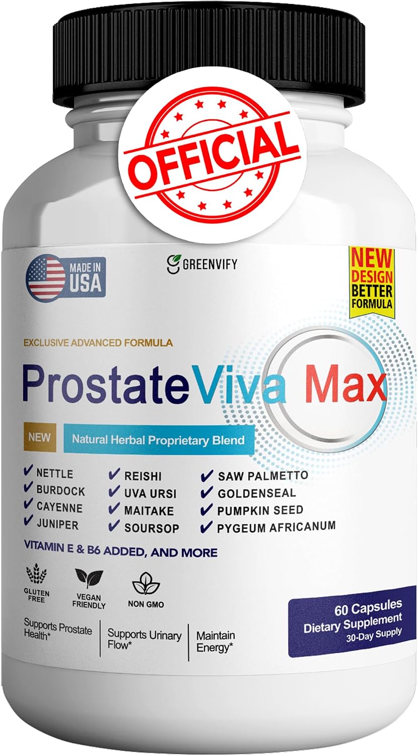 GREENVIFY ProstateViva Max - Maximum Strength Prostate Supplement (300 Capsules) - görsel 5