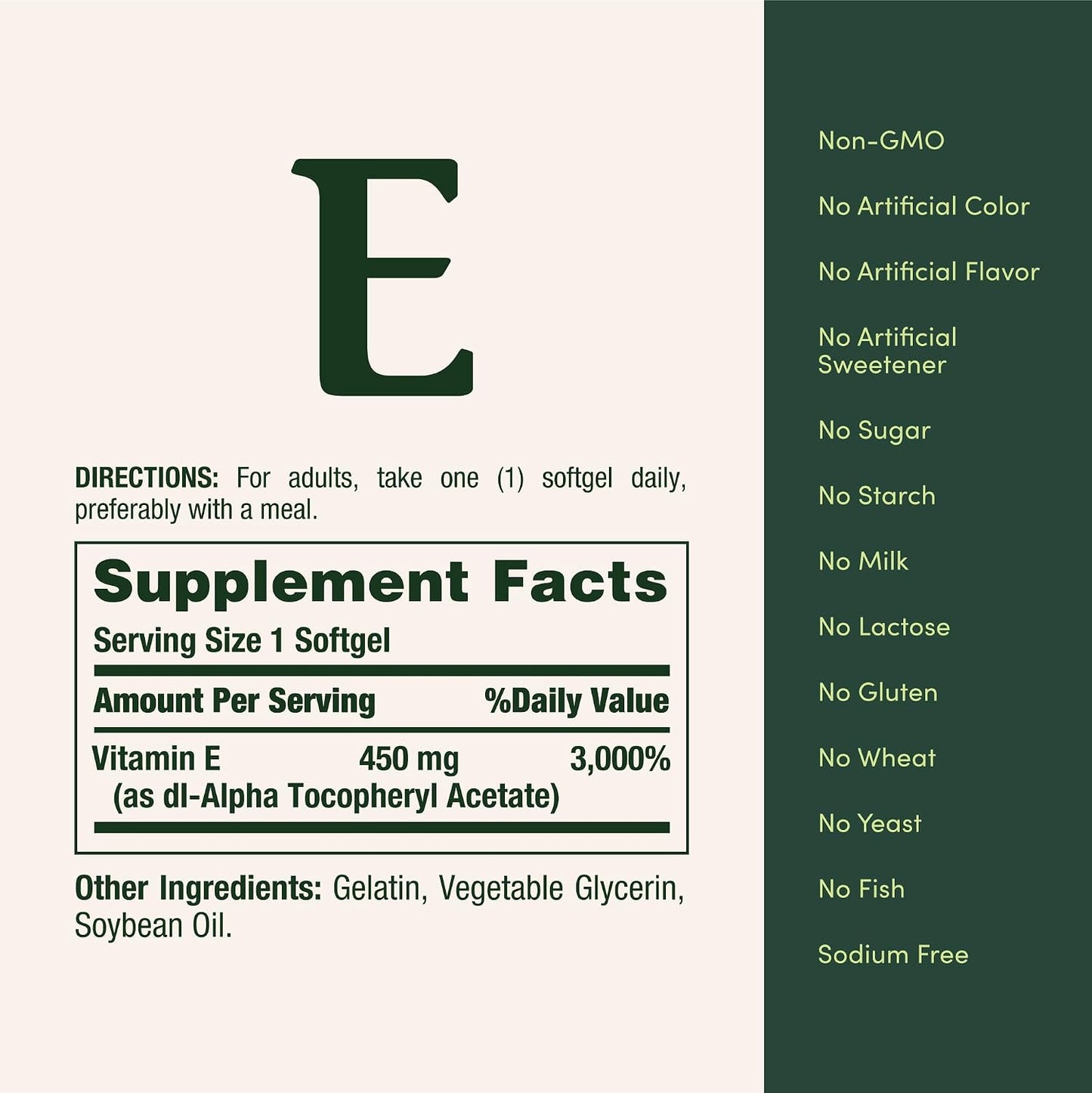 Nature's Bounty Vitamin E 1000 IU Softgels - 60 Softgels - görsel 5