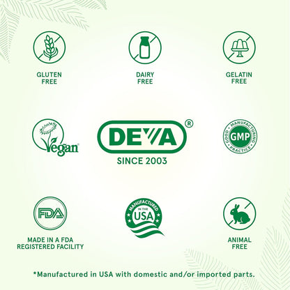 DEVA Vegan B-12 2500 mcg Fast Dissolve Sublingual Tablets, 90 Tablets (Pack of 2)