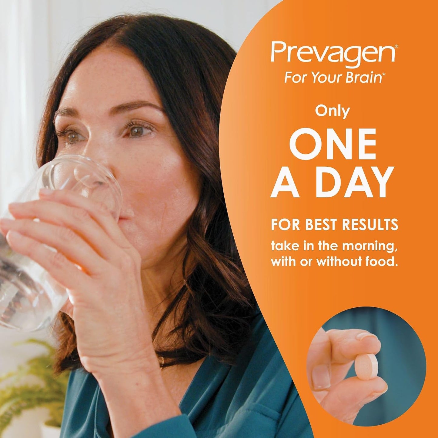 Prevagen Regular Strength Orange Chewables - 30 Tablets (1 Month Supply) - Brain Supplement with Apoaequorin and Vitamin D3 - görsel 7