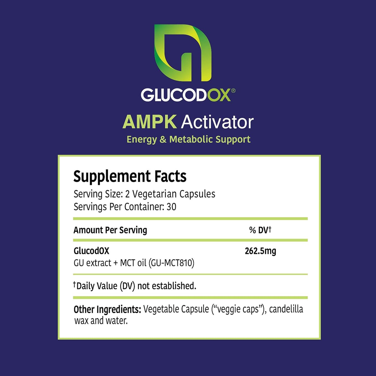 GlucodOX AMPK Activator Supplement – Guggul Extract for Metabolic Support & Longevity - görsel 2