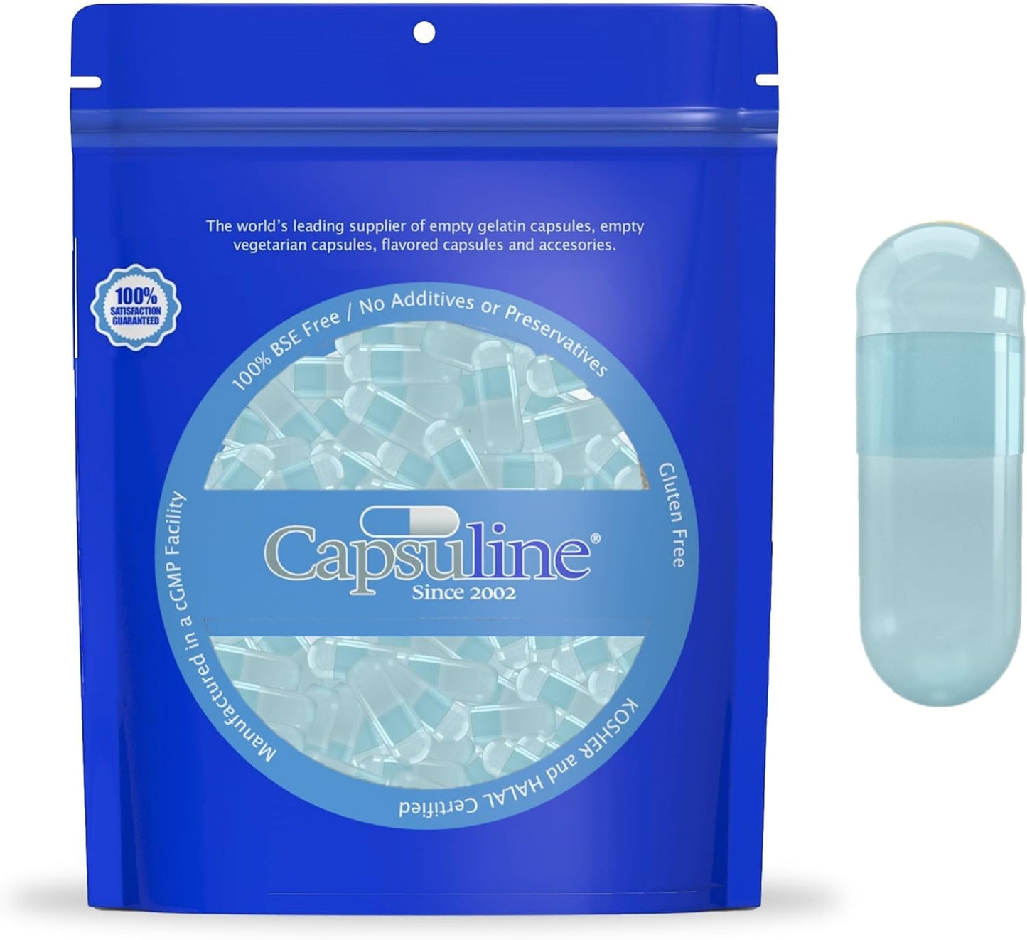 Capsuline Size 0 Clear Vegetarian Empty Capsules – 5,000 Count Separated into Bags - görsel 8