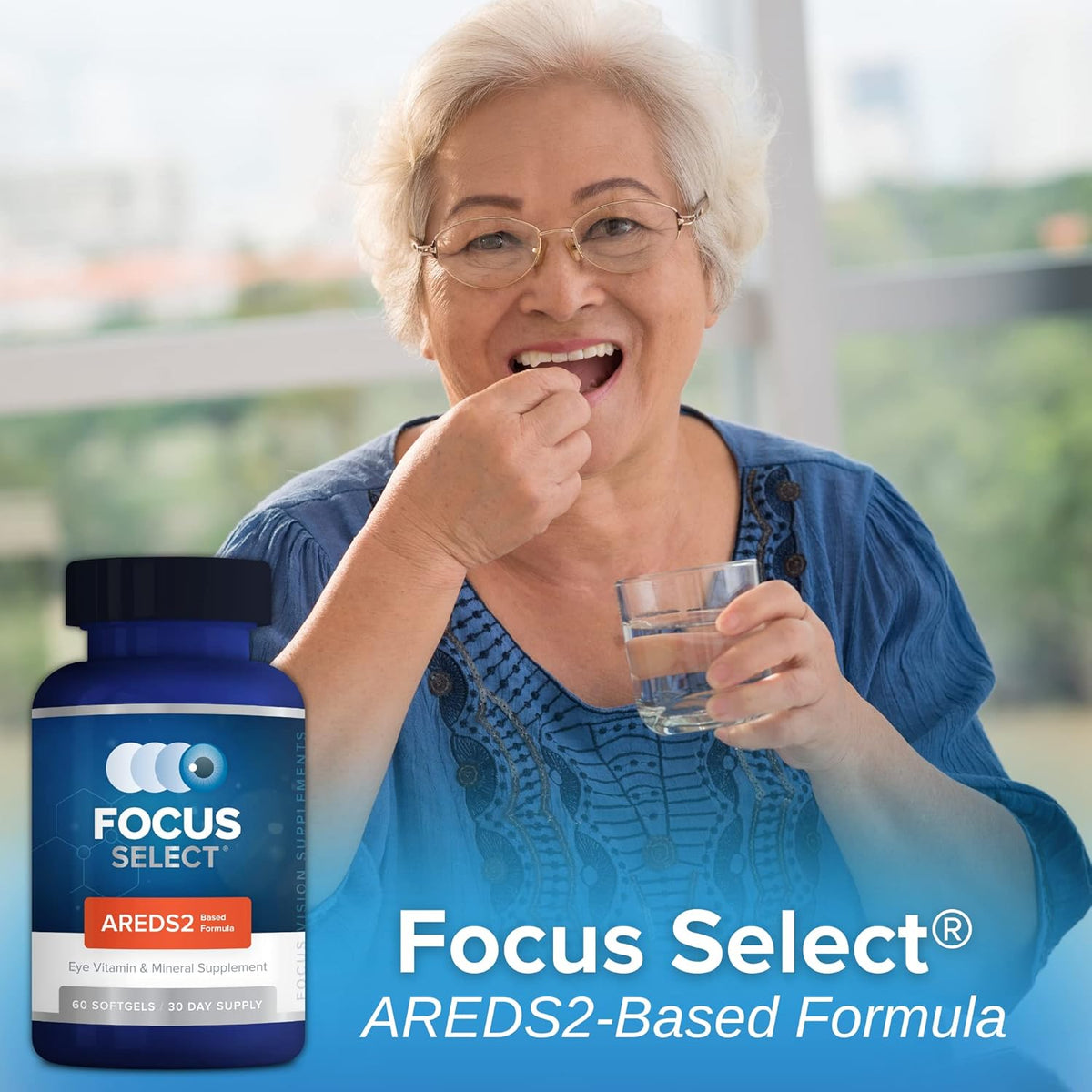 Focus Select AREDS2 Eye Vitamin & Mineral Supplement - Low Zinc Formula (60 Softgels) - görsel 4