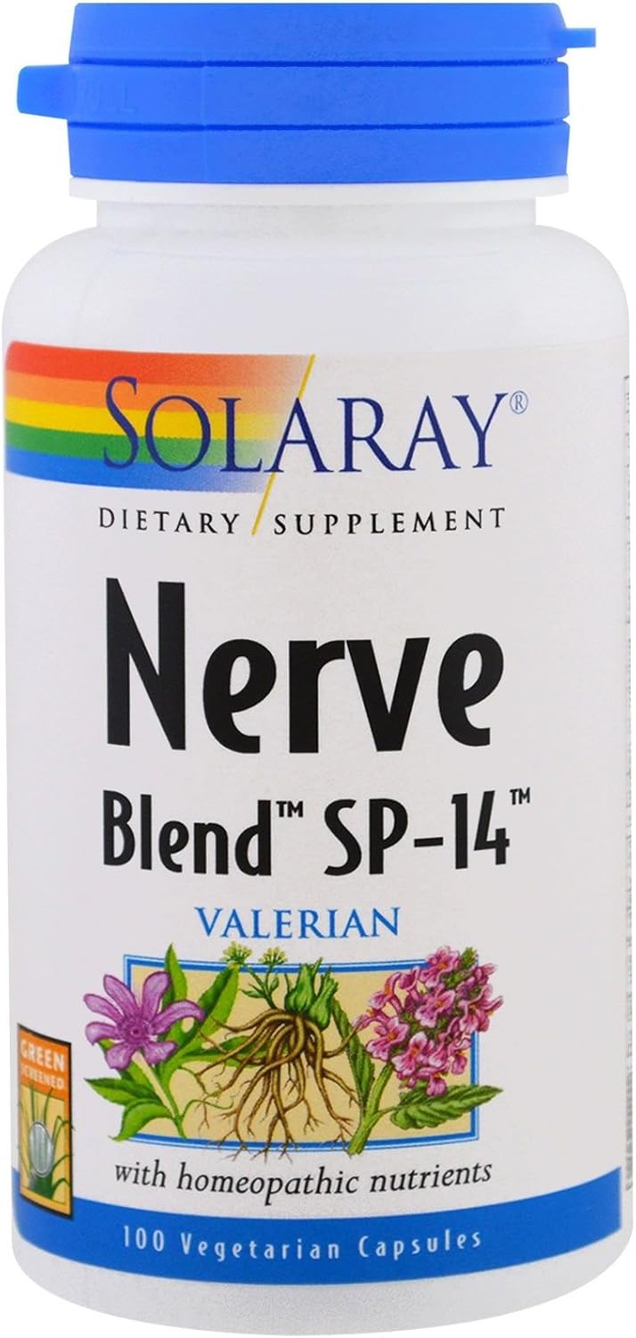 SOLARAY Nerve Blend SP-14™, 100 Veg Caps - görsel 1