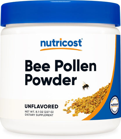 Nutricost Bee Pollen Powder (227 g, Unflavoured) - Gluten-free, Non-GMO
