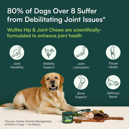 Wuffes Hip and Joint Supplement for Large Breeds and 23-in-1 Multivitamin Bundle