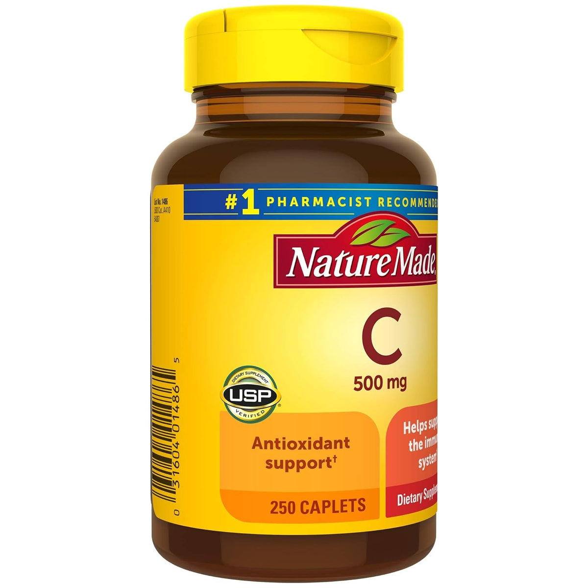 Nature Made Vitamin C 500 mg Caplets, 250 Count - görsel 8