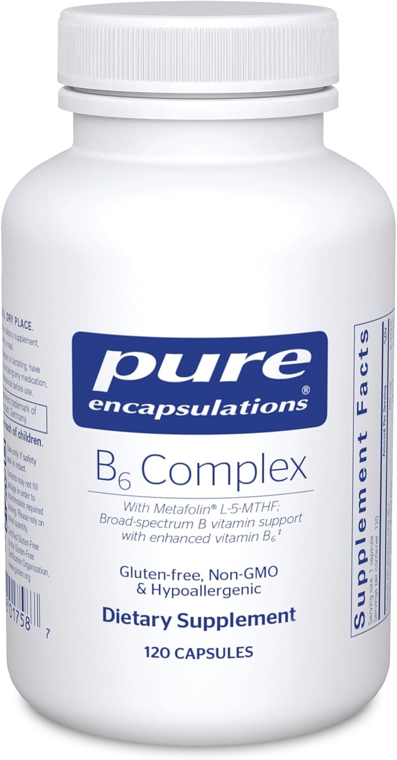 Pure Encapsulations B6 Complex – Nervous System & Brain Function Support – 120 Capsules - görsel 1