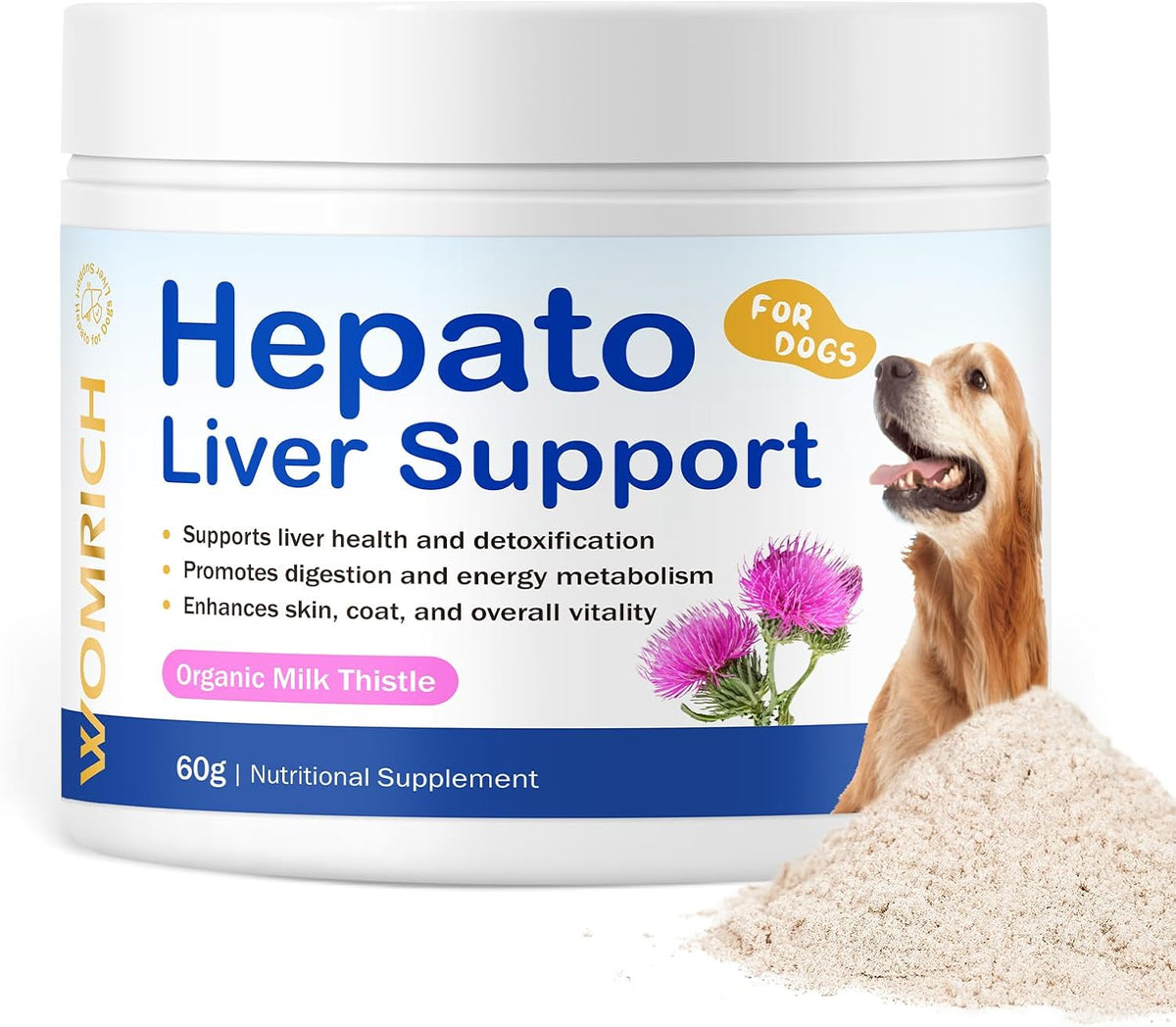 Hepato Liver Support for Dogs - Milk Thistle with Vitamin B Complex - görsel 1