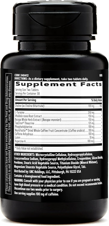 GNC AMP Amplified Focus, 60 Tablets