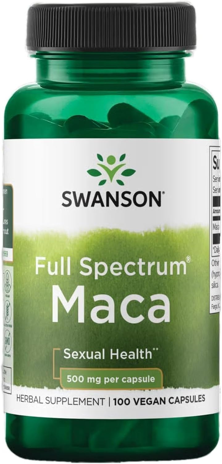 Swanson Maca 500 mg, 100 Capsules - görsel 1