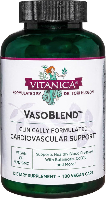 Vitanica VasoBlend, Cardiovascular Support, Vegan, 90 Capsules