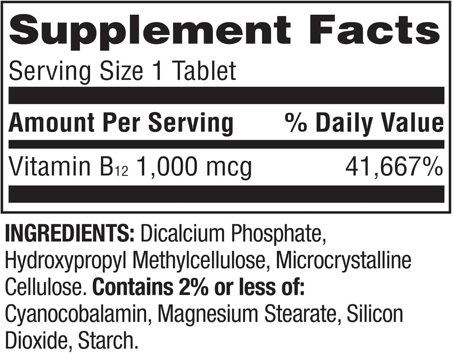 Spring Valley Timed-Release Vitamin B12 Tablets, 1000 mcg, 60 Tablets - görsel 3
