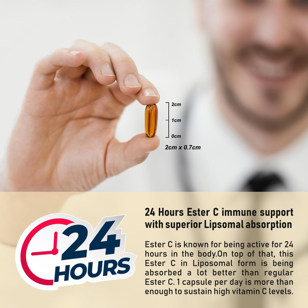 Procapsin Liposomal Ester C - Superior Absorption Vitamin C Supplement (60 Capsules) - görsel 3