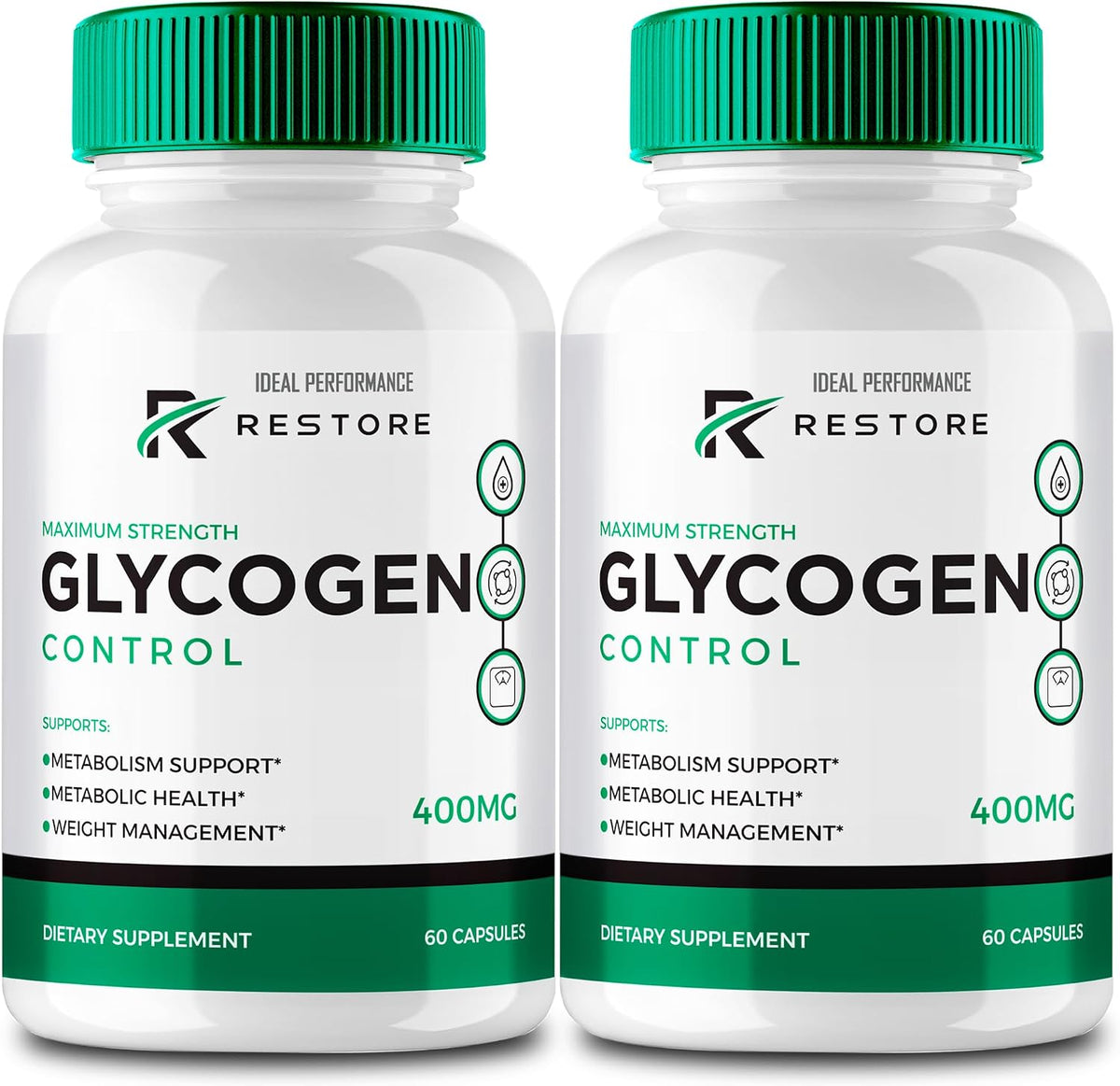 Restore Glycogen Control Capsules – All Natural Maximum Strength Formula (Pack of 2) - görsel 1