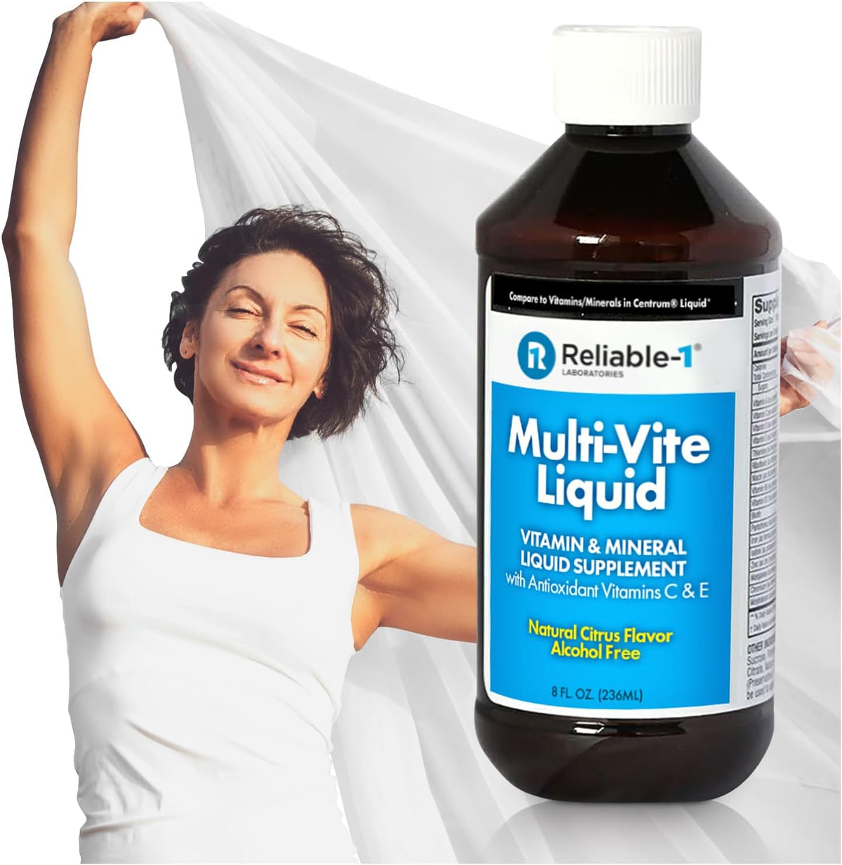 Reliable-1 Laboratories Multi-Vite Liquid Multivitamin for Adults – 237 ml - görsel 1