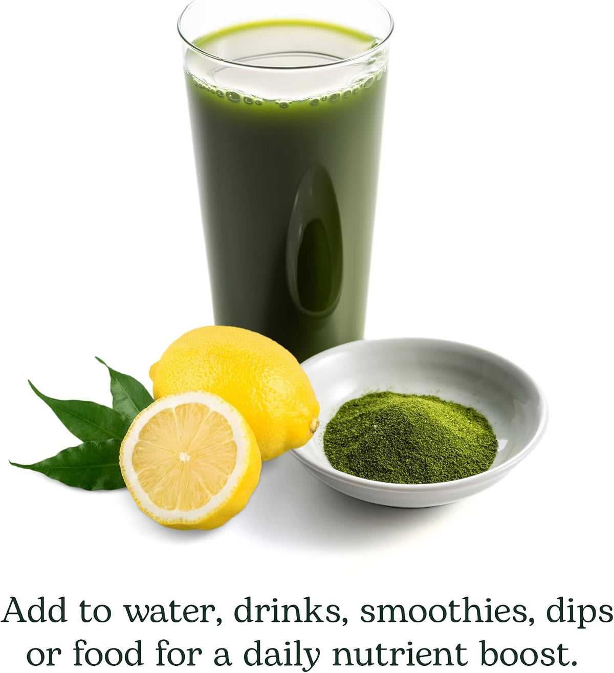 Eclectic Herb Lemon Greens Powder Supplement – Immune & Cleansing Support, Superfood Drink Mix (90 g) - görsel 7