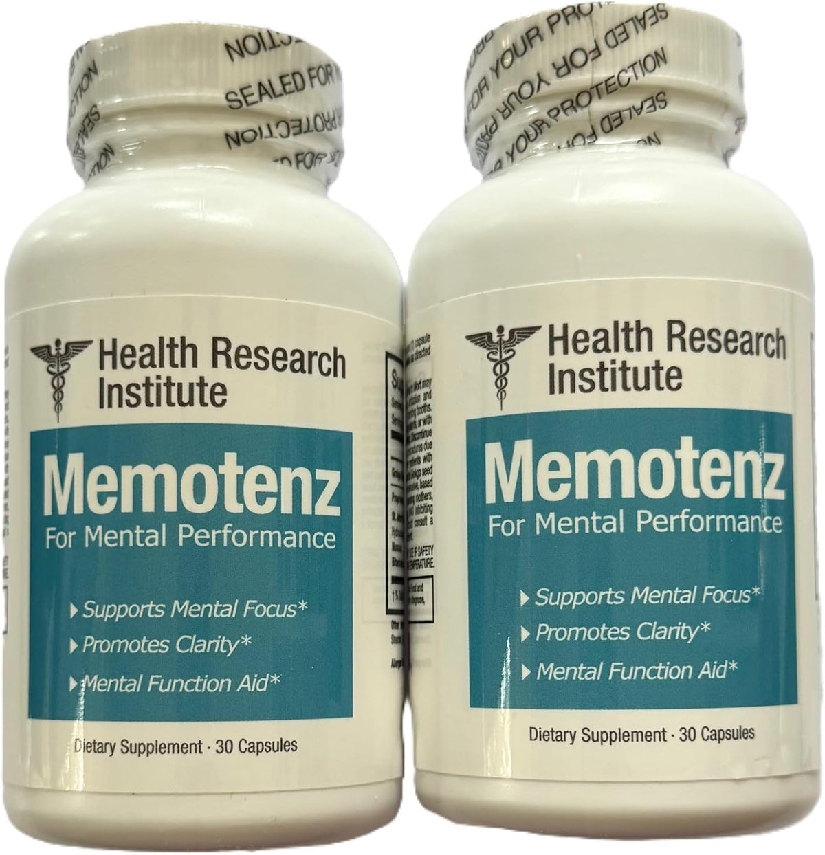 Memotenz Brain Function Supplement – 2-Pack (120 Capsules) – Brain Booster for Memory, Focus and Mental Clarity - görsel 1