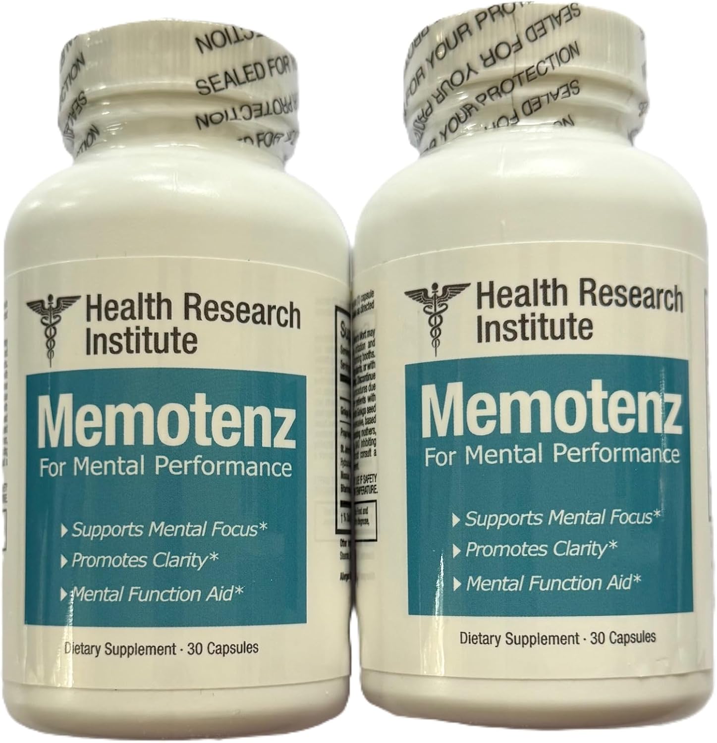 Memotenz Brain Function Supplement – 2-Pack (120 Capsules) – Brain Booster for Memory, Focus and Mental Clarity - görsel 1