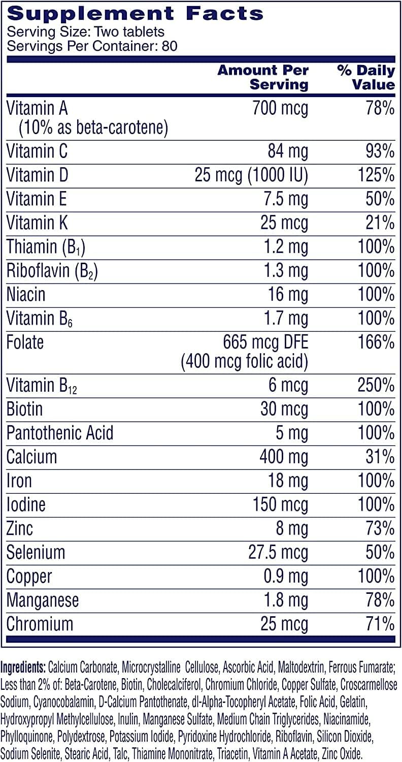 One A Day Women's Petites Multivitamin, Easy-to-Swallow Small Tablets, 160 Tablets - görsel 2