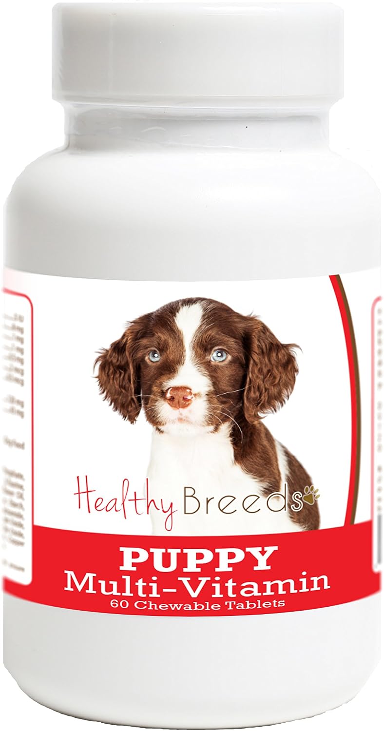 Healthy Breeds English Springer Spaniel Puppy Dog Multivitamin Tablets, 60 Tablets - görsel 1