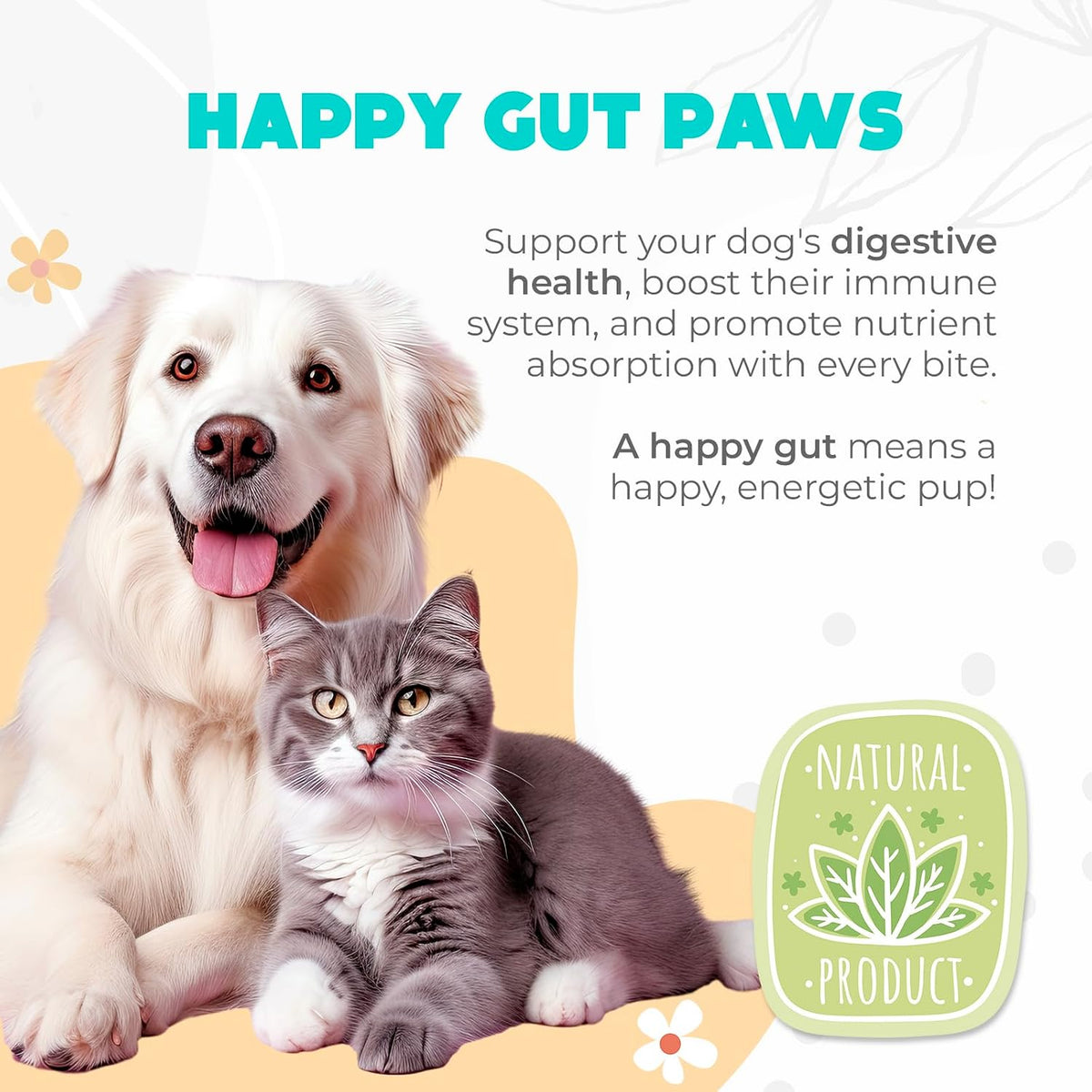 Probiotics for Dogs Chews 150PCs – Digestive, Gut Health & Diarrhoea Support – Probiotic Chews for Dogs – Vet Approved Formula with Dog Probiotics, Enzymes & Natural Ingredients – Beef Flavour - görsel 4