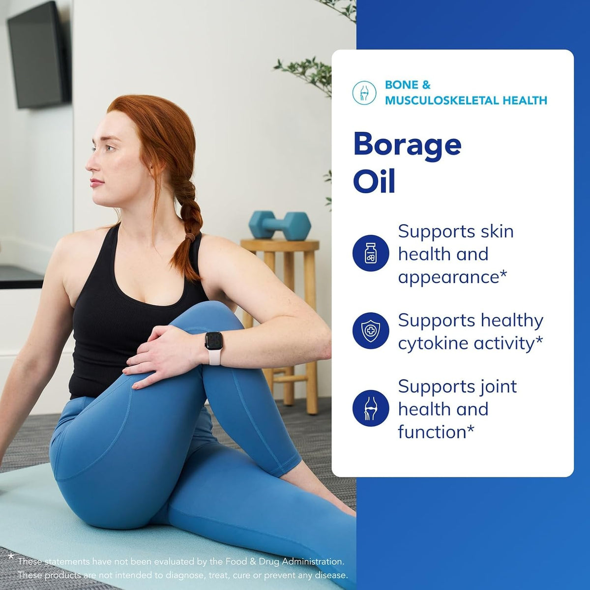 Pure Encapsulations Borage Oil – Food Supplement, 60 Soft gel capsule Capsules - görsel 3
