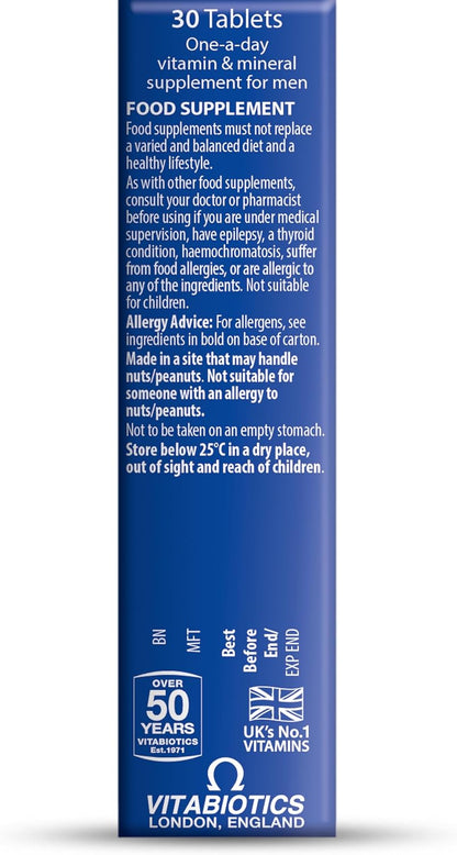 Vitabiotics Wellman 30 Tablets