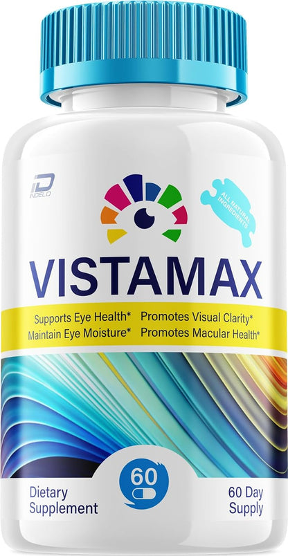 Vista Max Plus Eye Support Supplement – Eye Vitamins for 20/20 Healthy Vision (60 Capsules)