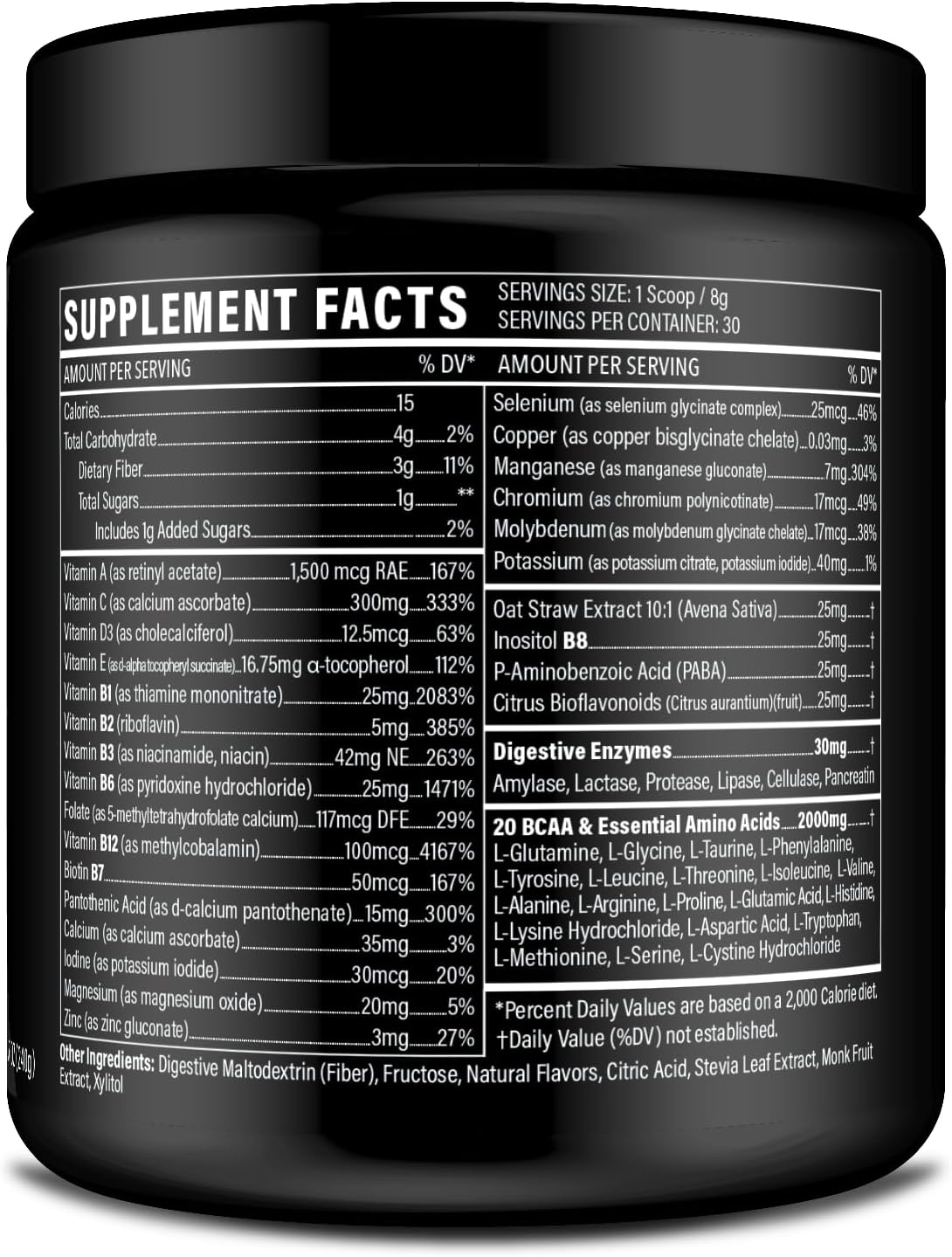 Sport Formula 99 Multivitamin Powder - Keto Drink Mix with BCAA, Electrolytes, B Complex & Digestive Enzymes (Orange Burst) - görsel 4
