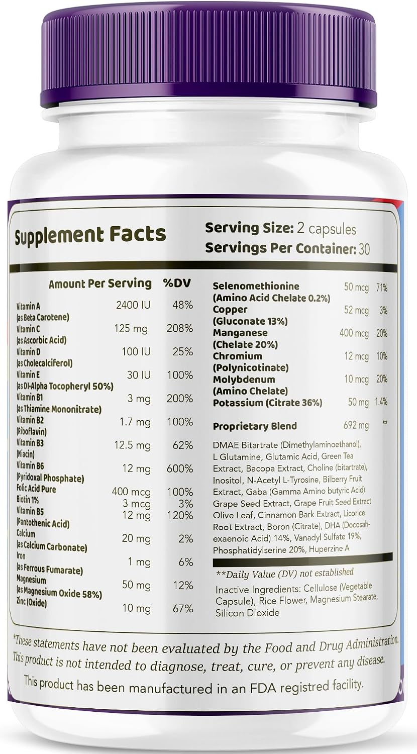 Synaptic XR Capsules (2 Pack) – Brain Focus Supplement by LIVORKA - görsel 7