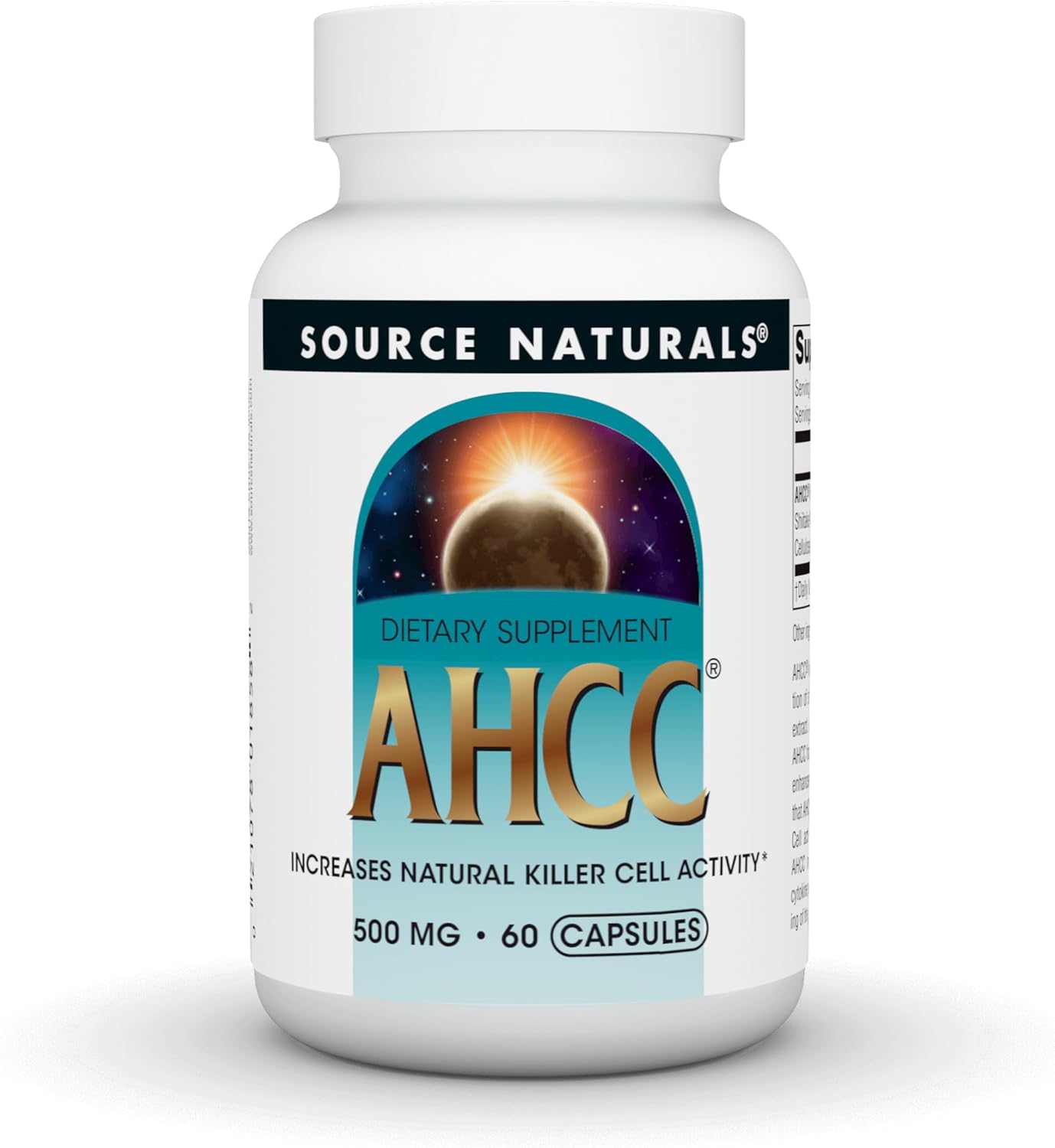 Source Naturals AHCC 500mg, 60 Capsules - görsel 1
