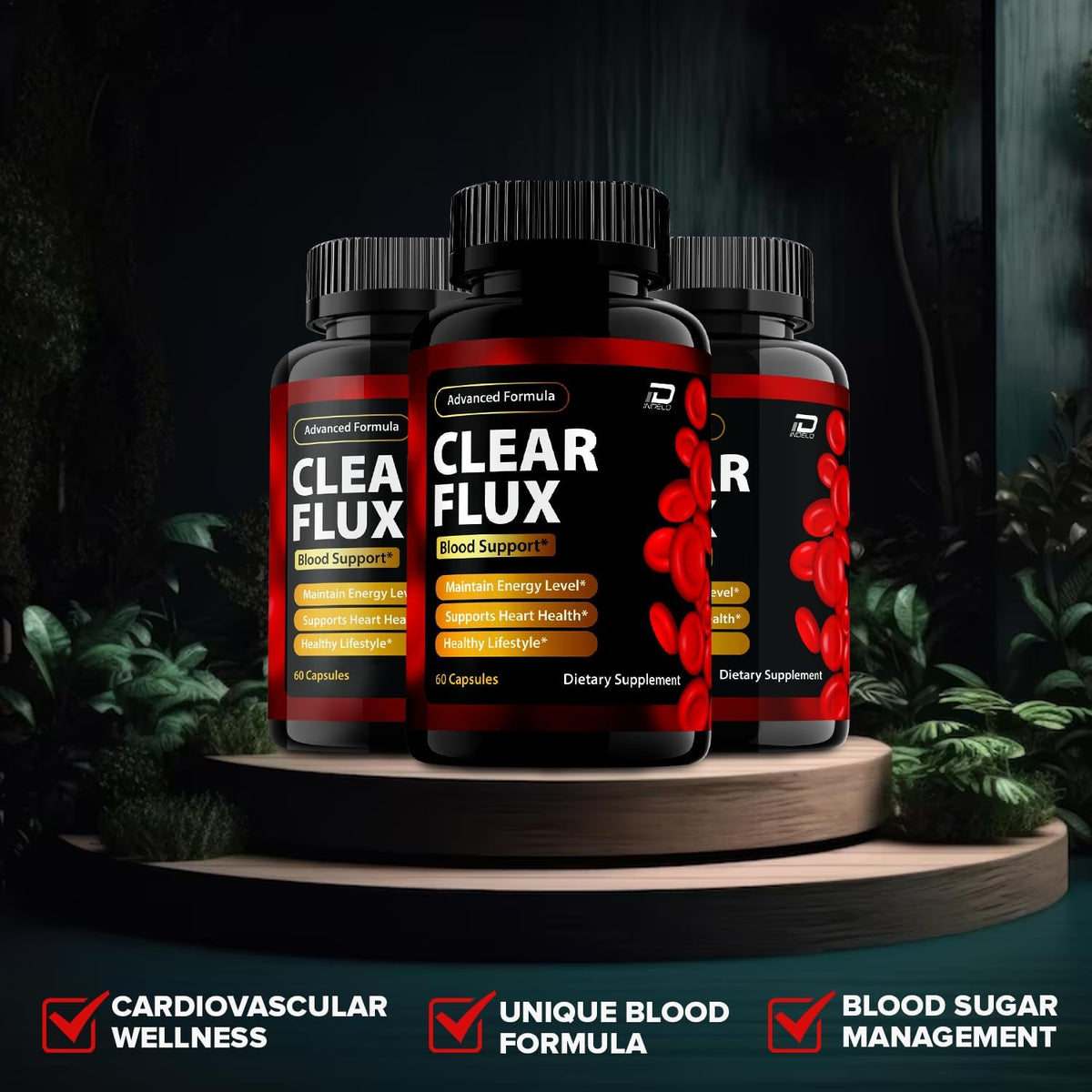 Clear Flux Capsules - ClearFlux Advanced Supplement, All-Natural Formula (3 Pack - 180 Capsules) - görsel 4