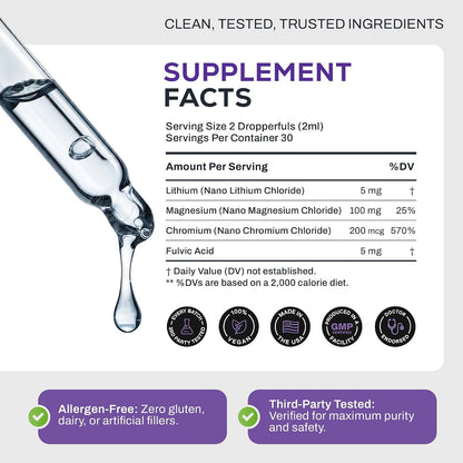 Upgraded Formulae Mood Supplement - Calm and Uplifted, 60 ml