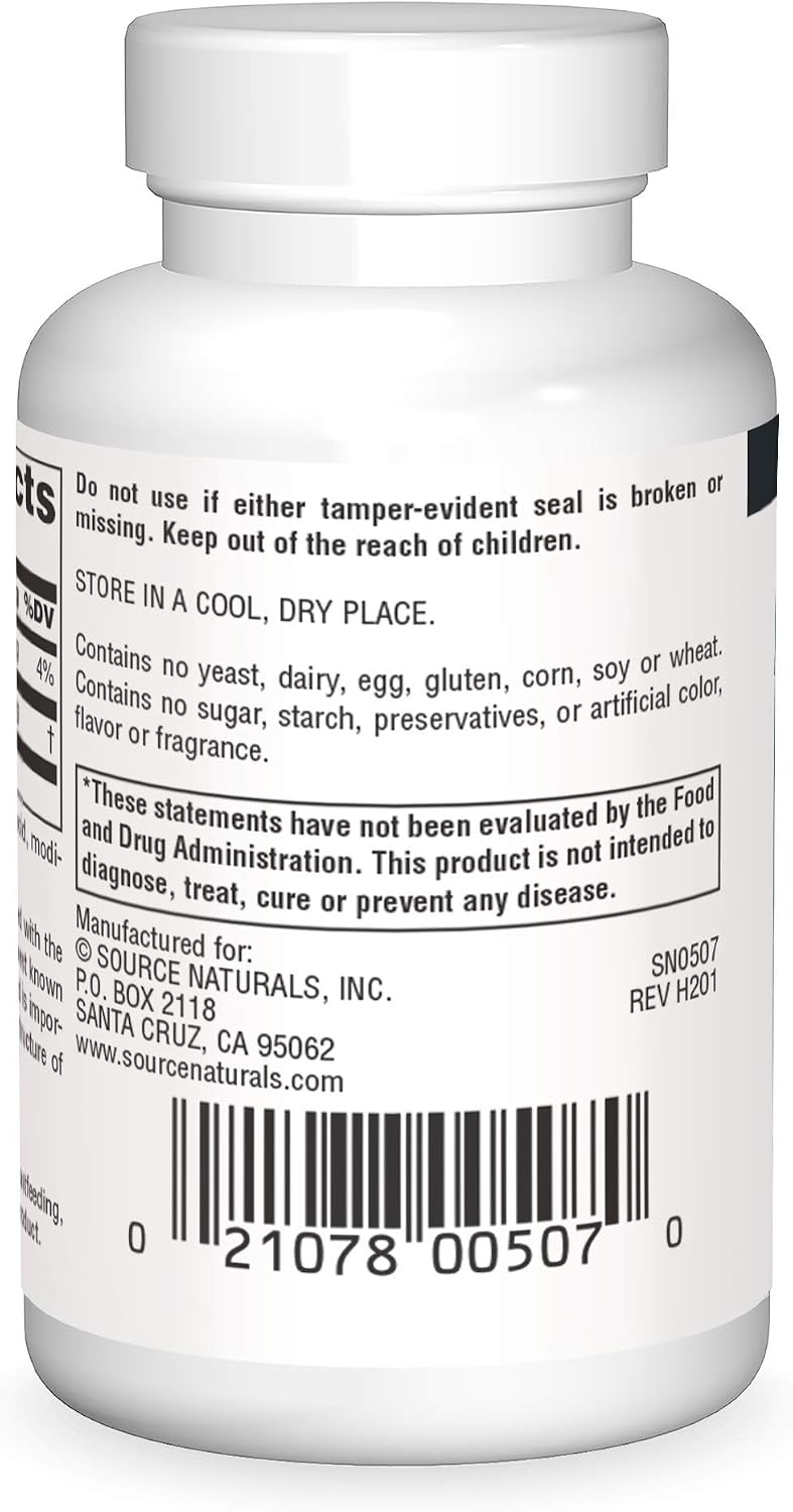 Source Naturals PABA (para-Aminobenzoic Acid) 100 mg - 100 Tablets - görsel 2
