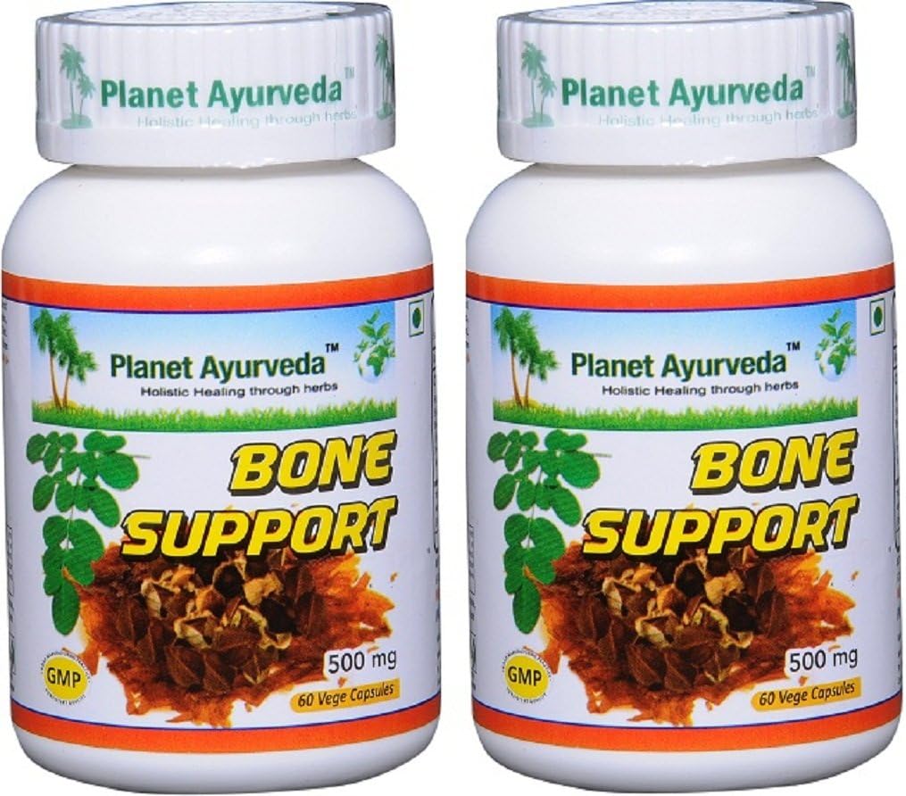 Planet Ayurveda Bone Support, 500 mg Veg Capsules (2 Bottles) - görsel 1