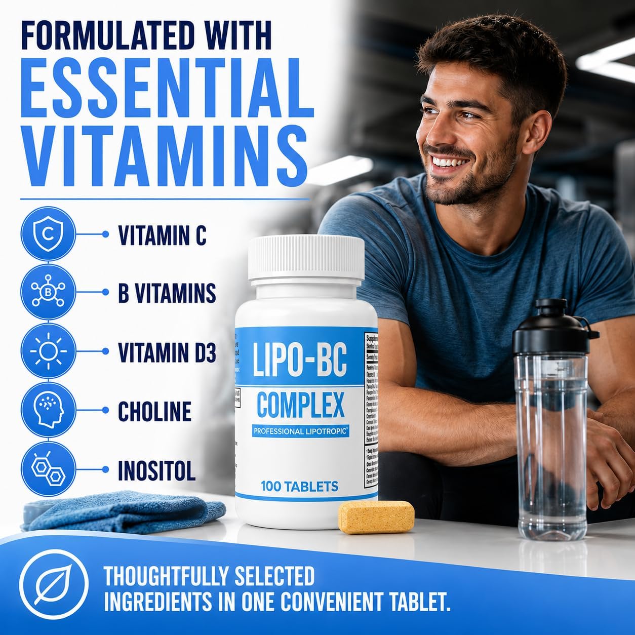 Lipo BC Complex, 200 Tablets (2-Pack) - görsel 6