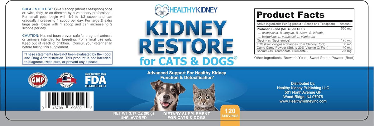 Kidney Restore for Cats & Dogs – Unflavoured Kidney Support Supplement - görsel 8