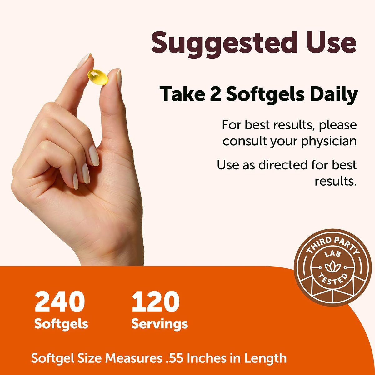 Micro Ingredients Vitamin E 1000 IU (450 mg) Per Serving, 240 Softgels | Daily Vitamin E Supplement | 4-Month Supply | Non-GMO, Gluten-free - görsel 4