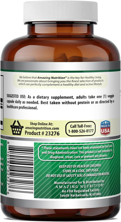 Amazing Formulae GABA 750mg Veggie Capsules, 200 Count