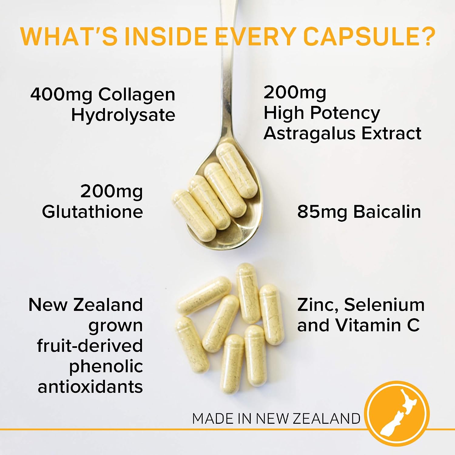 PURAZ Telomere Supplements with Potent Astragalus Root Extract & Collagen - Advanced Formula for Telomere Support, Anti-Ageing, Longevity, DNA Repair & Antioxidant Defence - 60 Capsules - görsel 4